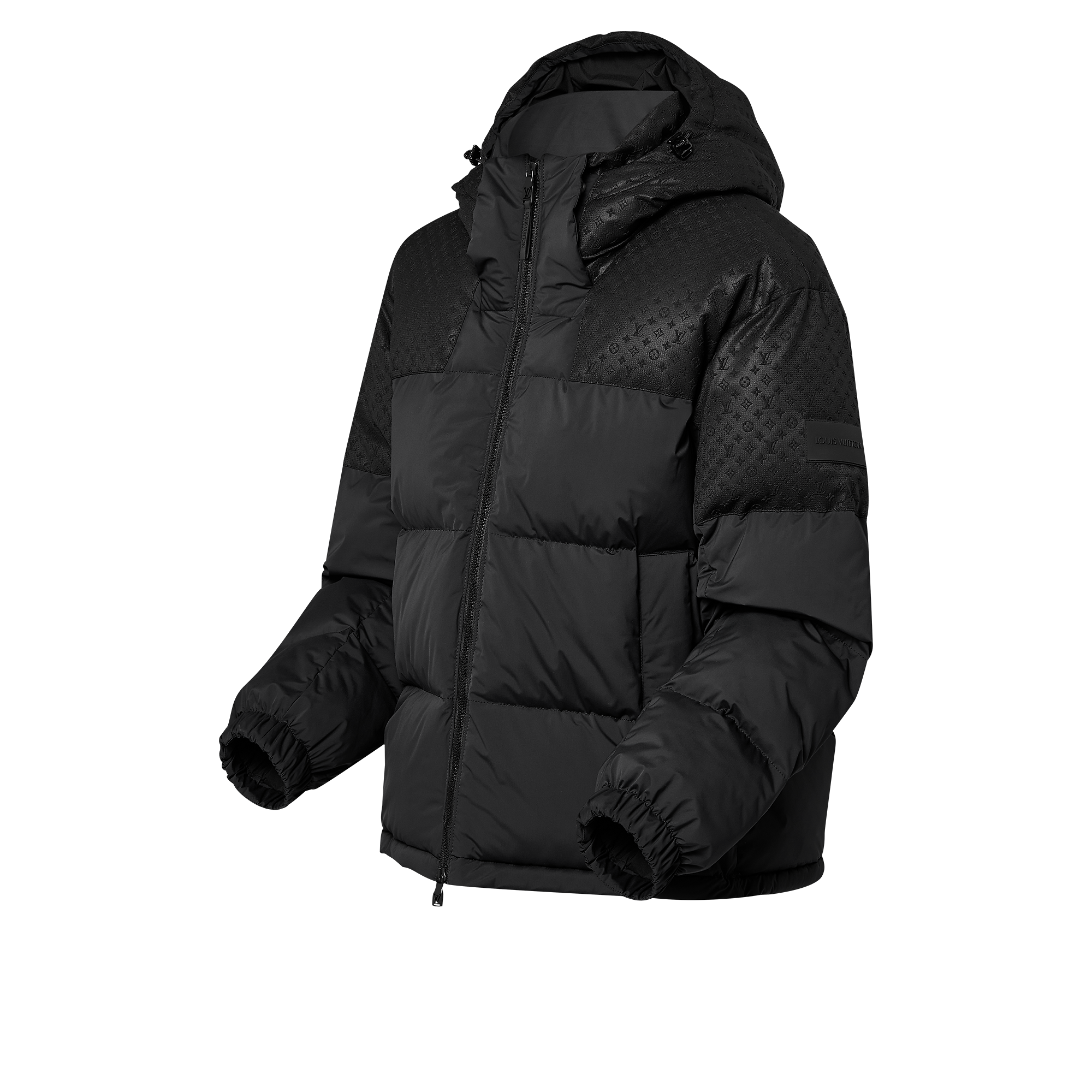 Shop LOUIS VUITTON Placed Monogram Ecodown Blouson at Beverly